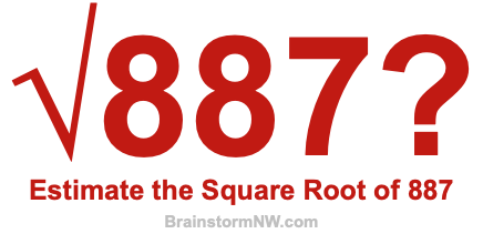 Estimate the Square Root of 887