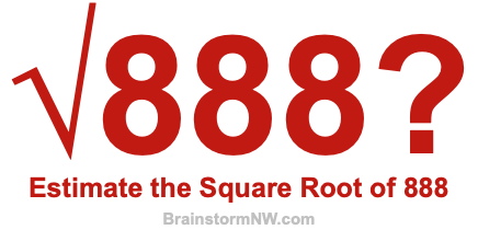 Estimate the Square Root of 888