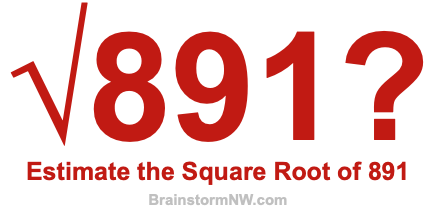 Estimate the Square Root of 891