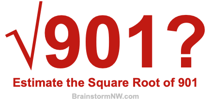 Estimate the Square Root of 901