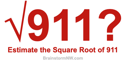 Estimate the Square Root of 911 Estimate the Square Root of 911