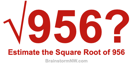 Estimate the Square Root of 956