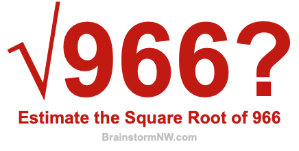 Estimate the Square Root of 966