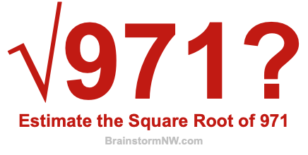 Estimate the Square Root of 971
