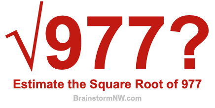 Estimate the Square Root of 977