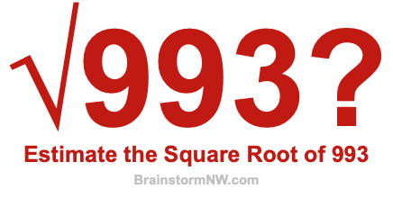 Estimate the Square Root of 993