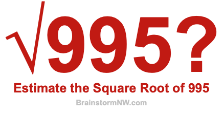 Estimate the Square Root of 995