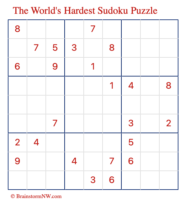 Hardest Sudoku Puzzles